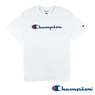 【Champion】官方直營-LOGO印花短袖TEE上衣-男(白色)