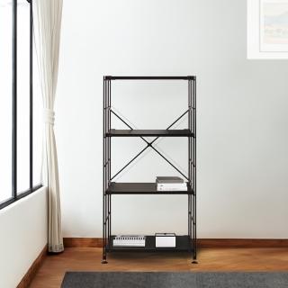 【HappyLife】無印風烤漆四層置物架58×41×120cm-Y11372(臺灣製造/鐵架/收納架/收納櫃/櫃子/電器架)