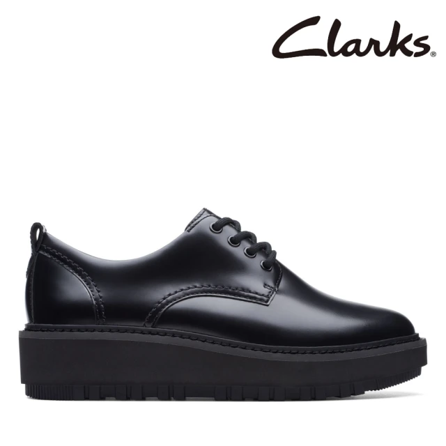 Clarks 女鞋 OriannaW Derby 超厚鞋底修飾身型德比鞋 厚底鞋(CLF74819C)