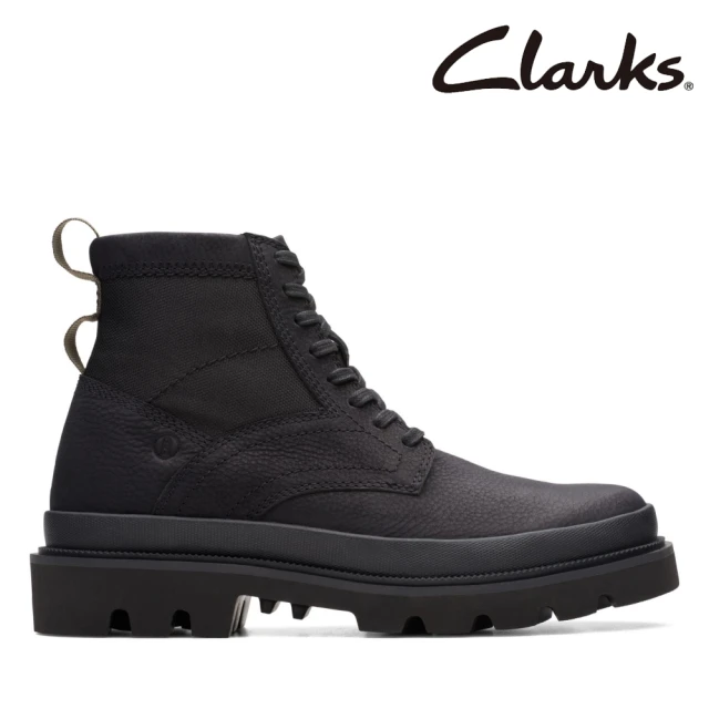 Clarks 男靴 Badell Hi 鋸齒狀厚底圓頭設計工