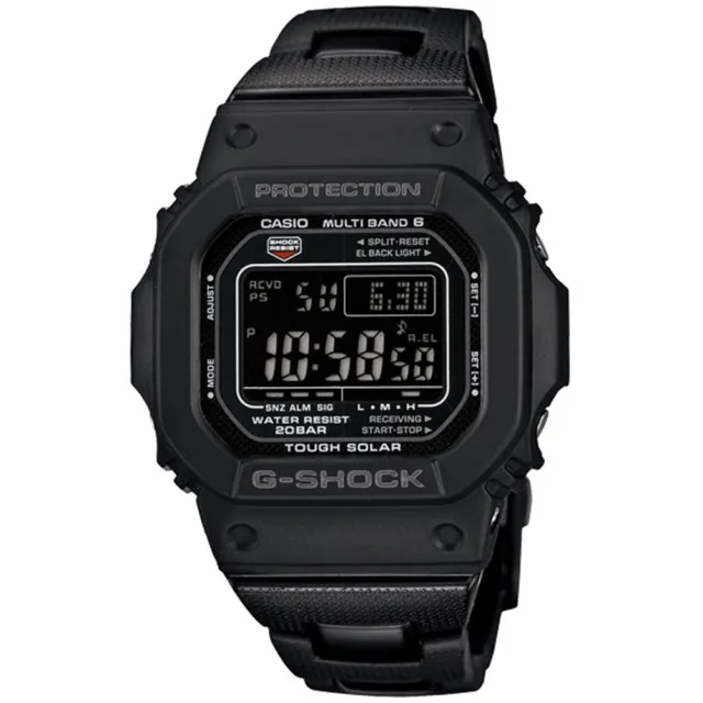 【CASIO 卡西歐】G-SHOCK 太陽能電波電子錶 禮物 開學(舊版GW-M5610BC-1/新版GW-M5610UBC-1/速)