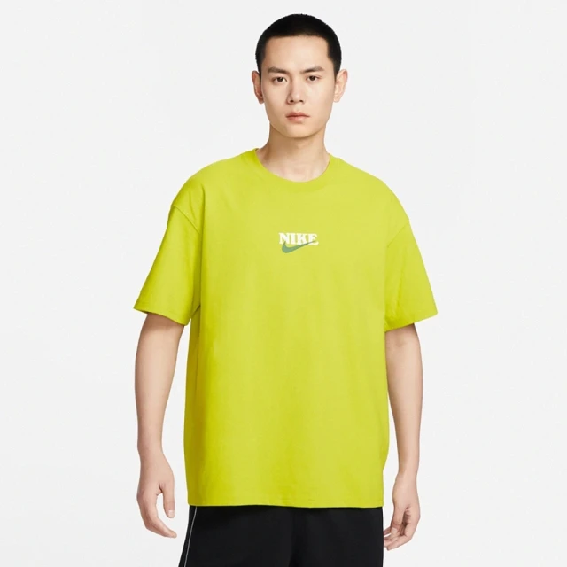 NIKE 耐吉 OC SUS SS 90 TEE GCEL 男款 圓領 休閒 運動 短袖針織衫 芥末黃(FN3700335)