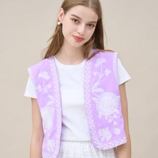 【Nicoco daily】布魯塞爾小屋刺繡背心(2色)