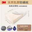 【3M】馬來西亞天然乳膠防蹣枕頭-加高支撐型/附防蹣枕套