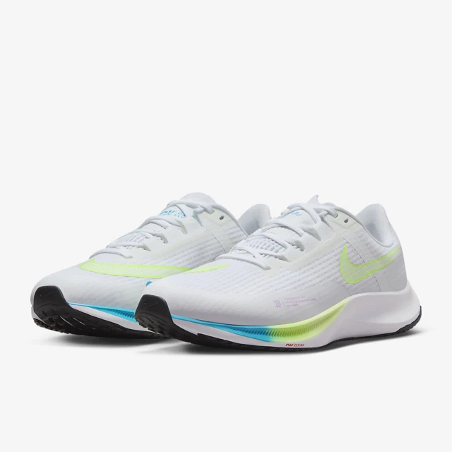 NIKE 耐吉NIKE 耐吉 慢跑鞋 運動鞋 NIKE AIR ZOOM RIVAL FLY 3 男鞋 白(CT2405199)