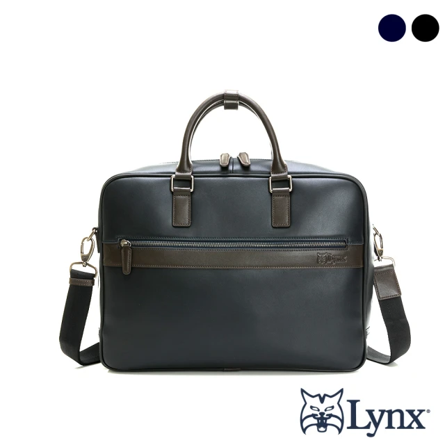 LynxLynx 美國山貓進口nappa牛皮軟質感電腦手提側背公事包-共2色