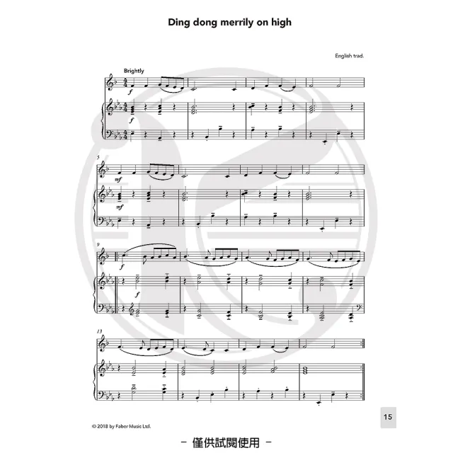 【Kaiyi Music 凱翊音樂】聖誕經典歌曲 - 豎笛樂譜