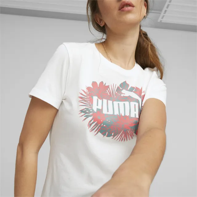 【PUMA官方旗艦】基本系列Flower Power短袖T恤 女性 67369102