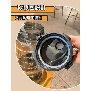【ROYAL LIFE】大容量時間刻度手提大水壺(隨行杯/時間刻度大水壺/手提水壺/大容量水杯)