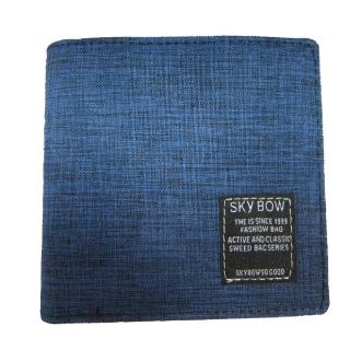 【SNOW.bagshop】短夾二折型主袋休閒中性款防水尼龍布可刷洗標準尺寸(活動型證件夾青少全齡適用