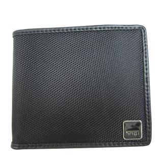 【SNOW.bagshop】短夾二折型主袋休閒中性款防水尼龍布+皮革(可刷洗標準尺寸固定型證件夾青少全