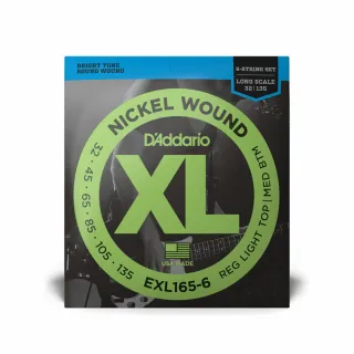 【DAddario】EXL165-6 32-135 貝斯六弦套弦(原廠公司貨 商品保固有保障)