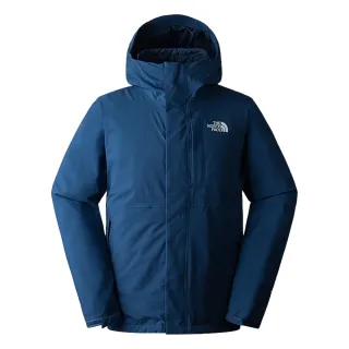 【The North Face 官方旗艦】北面男款藍色DryVent防水透氣保暖連帽三合一外套｜81RN926