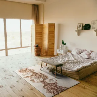 【Fuwaly】聖保羅地毯-160x230cm(花葉圖騰 素色 大地毯 柔軟 客廳 書房 起居室)