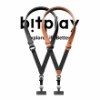 【bitplay】Leather Strap 皮革多工背帶-含掛繩通用墊片-暗夜黑(掛繩/腕繩/手機掛繩/iphone15)