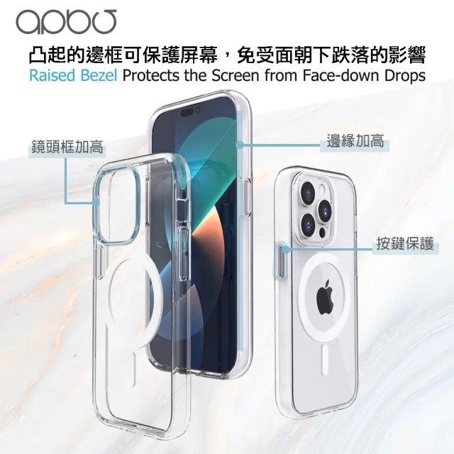 【apbs】iPhone 15/14/13/12系列 浮雕感輕薄軍規防摔磁吸手機殼(Money)