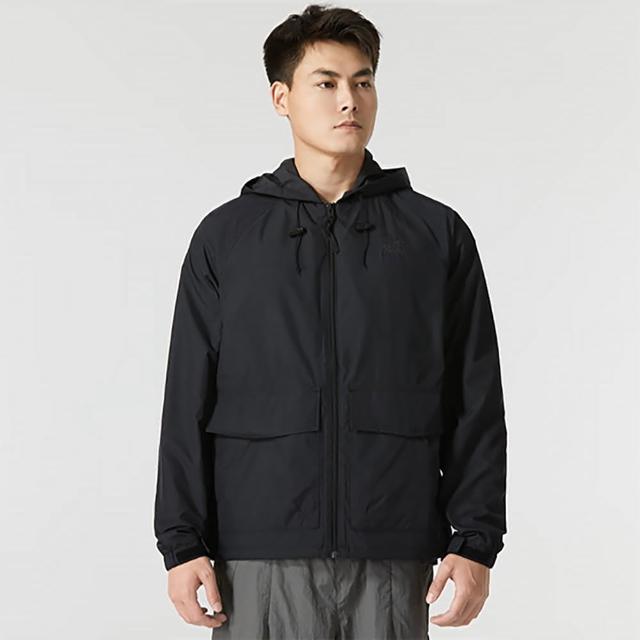 【The North Face】北臉 外套 男款 女款 運動連帽外套 防風 防潑水 黑 NF0A81SBJK3