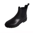 【KOKKO 集團】側拼布低筒防水切爾西雨靴(黑色)