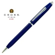 【CROSS】新世紀系列藍亮漆白夾原子筆(AT0082WG-103)