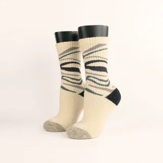 【FOOTER除臭襪】2入組-斑馬•斑馬登山羊毛襪/交換禮物/聖誕禮物(K187M/L/XL)