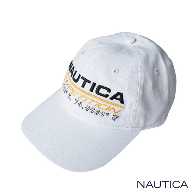 NAUTICANAUTICA COMPETITION品牌LOGO休閒帽(白)