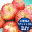 【RealShop】日本青森MIKI LIFE 蘋果特選等級禮盒 8顆裝 約2.2kg±10%(未希life/未希ライフ)