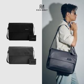【ROBINMAY】洛德斜背包-XL(磁扣、拉鍊封口/高磅數尼龍/多色任選)