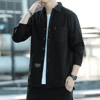 【Heart:W 新職人】★休閒長袖襯衫外套(寬鬆/休閒/長袖/百搭)