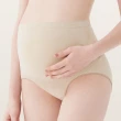 【Gennies 奇妮】孕婦內褲 一體成型高腰內褲(膚)