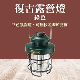 【大匠工具】復古露營燈 戶外照明 煤油燈 暖白光 IPX4防水 LED燈 馬燈 CLLY07G-F(照明燈具 復古檯燈)