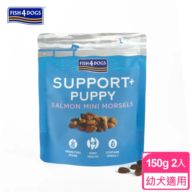 【FISH4DOGS 海洋之星】機能強化魚餅-關節-幼犬 150g*2入組(狗零食 狗點心)