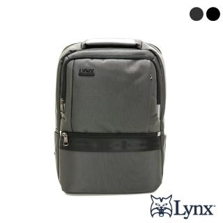 【Lynx】美國山貓商務1680D彈道尼龍硬挺17吋機能帥氣後揹包-共2色