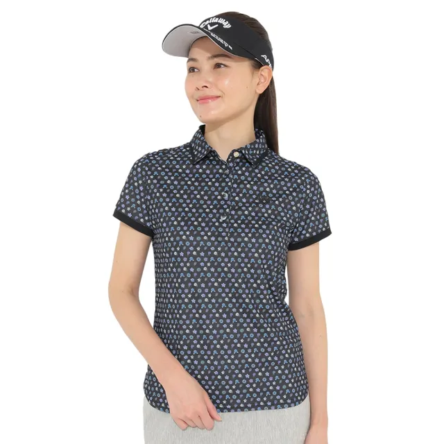 【Callaway 卡拉威】女士 短袖POLO衫 深藍色(C22134208_1010)
