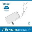 【amuok】5000mAh 20W Lightning 插頭二合一 行動電源/移動電源(自帶線)