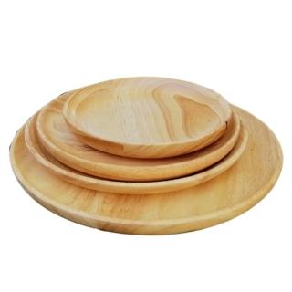 【May Shop】橡膠木 原木圓盤組 4個一組(中款)