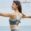 【Ladies 蕾黛絲】LadieSport Fashion Sports M-EEL運動內衣(石墨綠)