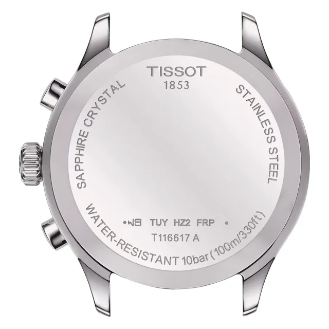 【TISSOT 天梭 官方授權】韻馳系列 Chrono XL三眼計時手錶-45mm 母親節 禮物 送禮(T1166171609200)