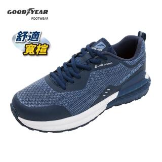 【GOODYEAR 固特異】風馳-4E寬楦緩震運動鞋/男 緩震 耐磨 藍色(GAMR33226)