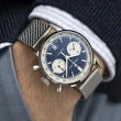 【HAMILTON 漢米爾頓旗艦館】美國經典系列熊貓腕錶40mm(自動計時 中性 精鋼錶帶 H38416141)