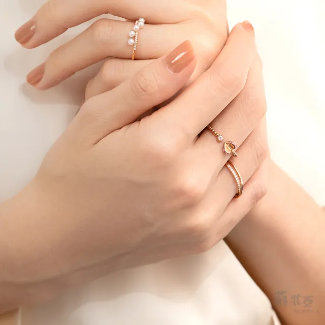 【蘇菲亞珠寶】18K玫瑰金 娜妮亞 鑽石戒指
