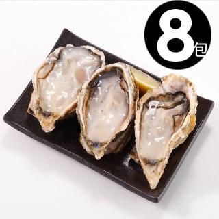 【華得水產】日本特大生食生蠔8包(500g 約2-5粒/包)