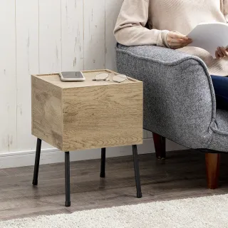 【IRIS】HIROBIRO系列木質簡易時尚高腳邊桌 IWST-300(邊桌 移動式桌子 移動邊桌 附抽屜)