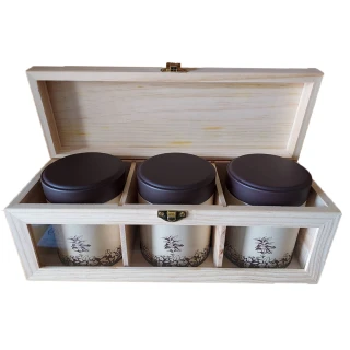 【山海觀咖啡莊園】古坑精品中烘培咖啡豆X3罐禮盒組(150gx3罐/組)