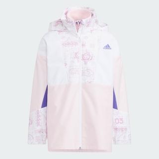 【adidas 愛迪達】兩件式運動外套 童裝 HZ2223