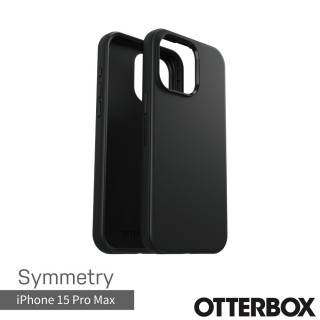 【OtterBox】iPhone 15 Pro Max 6.7吋 Symmetry 炫彩幾何保護殼(黑)
