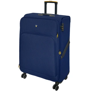 【LAMADA】28吋 限量款輕量都會系列布面旅行箱/行李箱/布箱(藍)