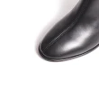 【KOKKO 集團】時尚高雅素面切線羊皮高跟短靴(黑色)