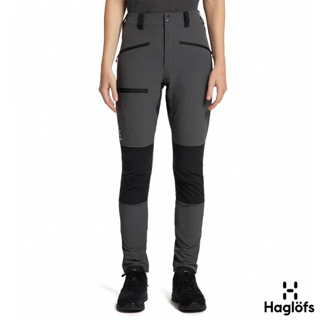 【Haglofs】女 Mid Slim 快乾長褲(磁鐵/黑)