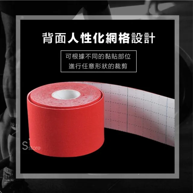 【S-SportPlus+】肌肉貼布 5mx5cm無盒裝6入組 肌貼繃帶(運動貼布/貼布/彈性貼布)