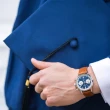 【HAMILTON 漢米爾頓旗艦館】美國經典系列熊貓腕錶40mm(自動計時 中性 皮革錶帶 H38416541)